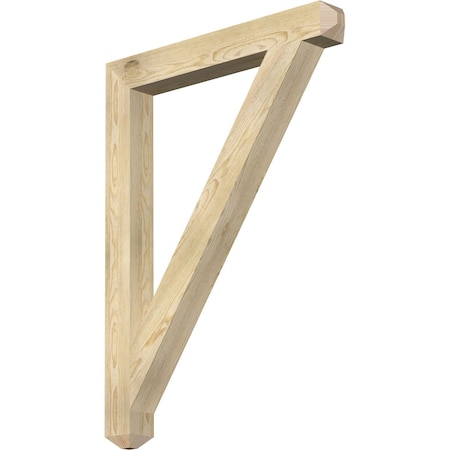 Ekena Millwork Traditional Craftsman Rough Sawn Bracket, Douglas Fir, 4"W x 34"D x 46"H BKT04X34X46TRA04RDF